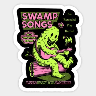 Swamp Songs - Black/Neon Sticker